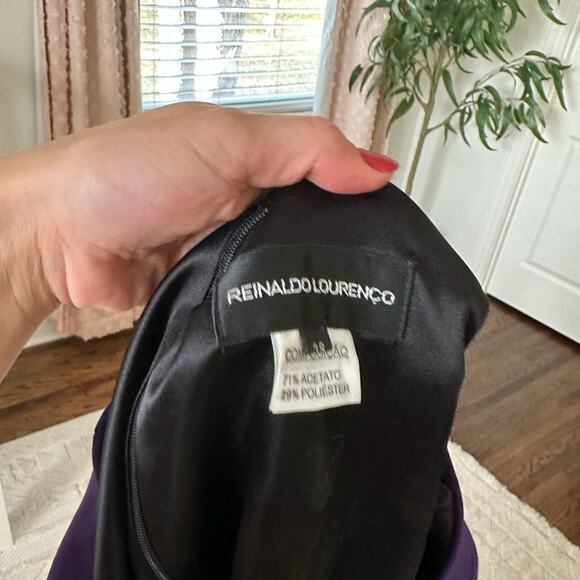 Reinaldo Lourenco Sleeveless Top + Dress Pant Set Purple - Picture 6 of 6